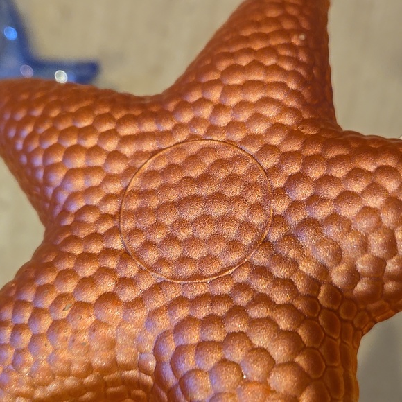 Set of Three Metallic Iridescent Glass Star Fish Accent Pieces - Picture 3 of 9